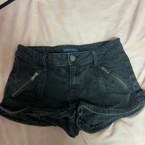 Aeropostale Women's Dark Gray Jean Shorts